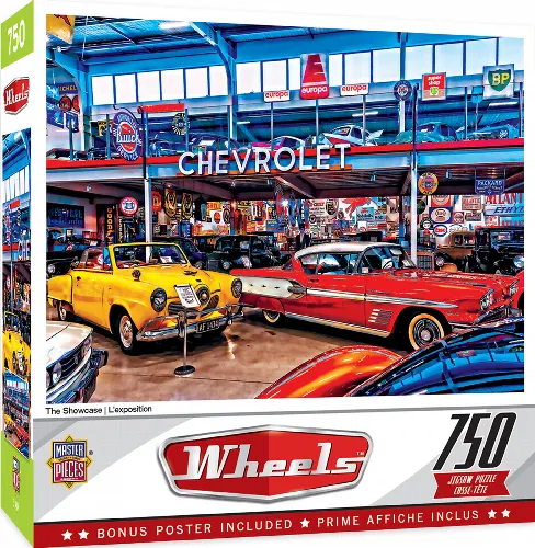 MasterPieces Wheels Jigsaw Puzzle - The Showcase - 750 Piece - Image 1