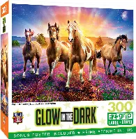 MasterPieces Glow in the Dark Jigsaw Puzzle - Wild Stallions - 300 Piece