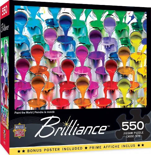 MasterPieces Brilliance Jigsaw Puzzle - Paint the World - 550 Piece - Image 1