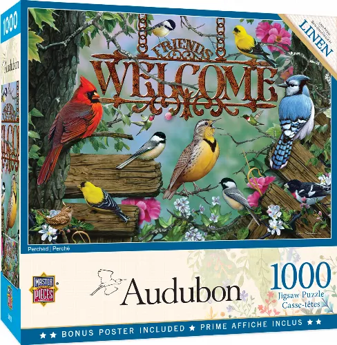 MasterPieces Audubon Jigsaw Puzzle - Perched - 1000 Piece - Image 1