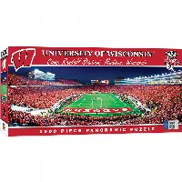 MasterPieces Stadium Panoramic Wisconsin Badgers Jigsaw Puzzle - End View - 1000 Piece