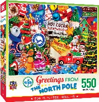 MasterPieces Greetings From Jigsaw Puzzle - North Pole - 550 Piece