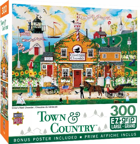 MasterPieces Town & Country Jigsaw Puzzle - Crow's Nest Chowder - 300 Piece - Image 1