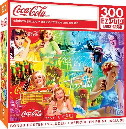 MasterPieces Coca-Cola Jigsaw Puzzle - Rainbow - 300 Piece - Image 1