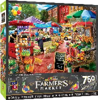 MasterPieces Farmer's Market Jigsaw Puzzle - Town Square Booths - 750 Piece