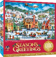 MasterPieces Holiday 1000 Piece Puzzles Holiday Jigsaw Puzzle - Christmas Eve Fly By - 1000 Piece