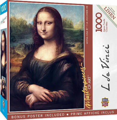 MasterPieces Masterpieces Art Gallery Jigsaw Puzzle - Mona Lisa - 1000 Piece - Image 1