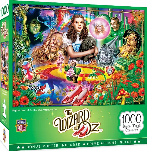 MasterPieces Wizard of Oz Jigsaw Puzzle - Magical Land of Oz - 1000 Piece - Image 1