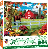 MasterPieces Memory Lane Jigsaw Puzzle - Rolling Pastures By Alan Giana - 300 Piece