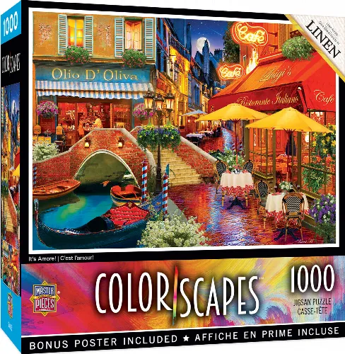 MasterPieces Colorscapes Jigsaw Puzzle - It's Amore! - 1000 Piece - Image 1
