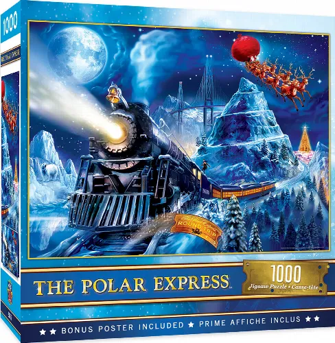 MasterPieces Polar Express Jigsaw Puzzle - Race to the Pole Christmas - 1000 Piece - Image 1