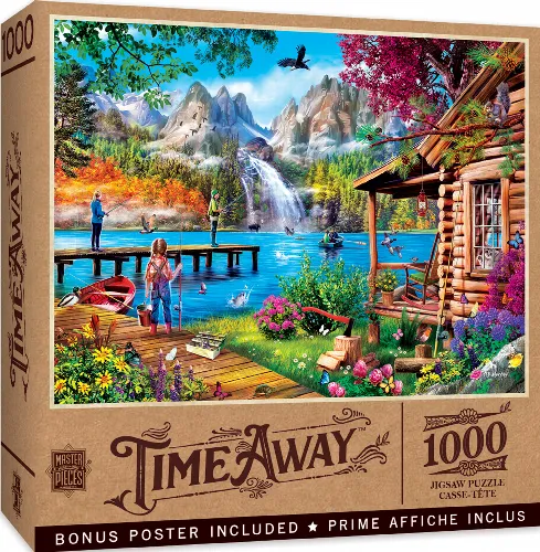 MasterPieces Time Away Jigsaw Puzzle - Fishing with Pappy - 1000 Piece - Image 1