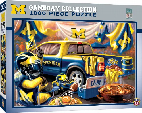 MasterPieces Gameday Collection Michigan Wolverines Gameday Jigsaw Puzzle - NCAA Sports - 1000 Piece - Image 1