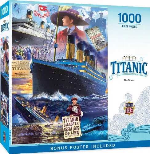 MasterPieces Titanic Jigsaw Puzzle - Collage - 1000 Piece - Image 1