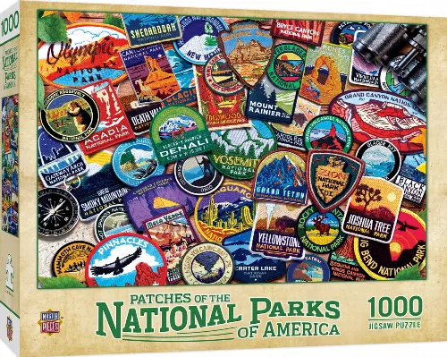 MasterPieces National Parks Jigsaw Puzzle - Patches - 1000 Piece - Image 1