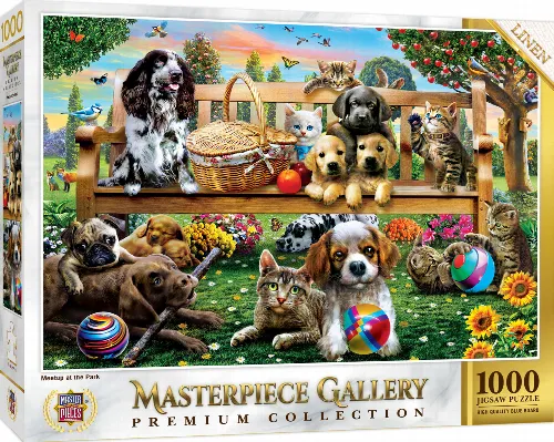 MasterPieces Masterpieces Gallery Jigsaw Puzzle - Meetup at the Park - 1000 Piece - Image 1