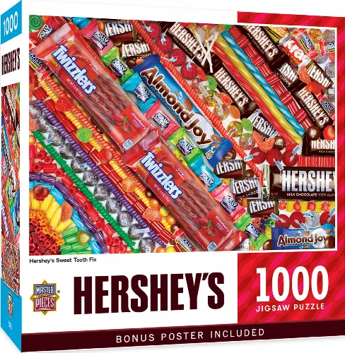 MasterPieces Hershey Jigsaw Puzzle - Sweet Tooth Fix - 1000 Piece - Image 1