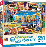 MasterPieces Greetings From Jigsaw Puzzle - New York - 550 Piece