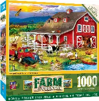 MasterPieces Farm & Country Jigsaw Puzzle - Barnyard Crowd - 1000 Piece