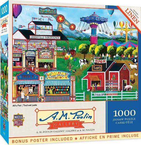MasterPieces AM Poulin Am Poulin Jigsaw Puzzle - All's Fair - 1000 Piece - Image 1