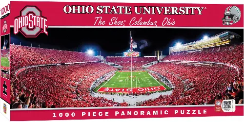 MasterPieces Stadium Panoramic Ohio State Buckeyes NCAA Sports Jigsaw Puzzle - End View - 1000 Piece - Image 1