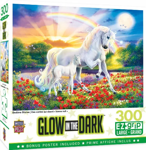 MasterPieces Glow in the Dark Jigsaw Puzzle - Bedtime Stories - 300 Piece - Image 1