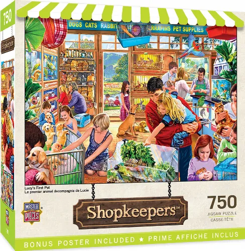 MasterPieces Shopkeepers Jigsaw Puzzle - Lucy's First Pet - 750 Piece - Image 1