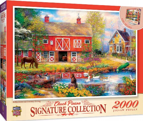 MasterPieces Signature Jigsaw Puzzle - Reflections on Country Living - 2000 Piece - Image 1