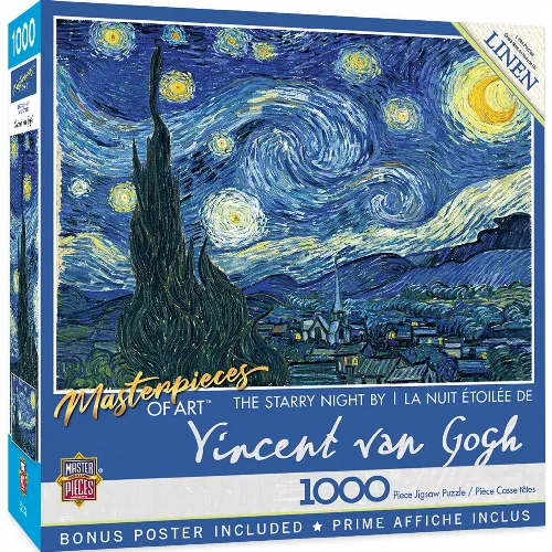 MasterPieces Masterpieces Art Gallery Jigsaw Puzzle - Starry Night - 1000 Piece - Image 1