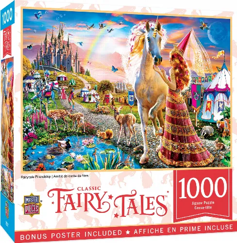 MasterPieces Classic Fairytales Jigsaw Puzzle - Fairytale Friendship - 1000 Piece - Image 1