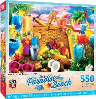 MasterPieces Paradise Beach Jigsaw Puzzle - Picnic on the Beach - 550 Piece