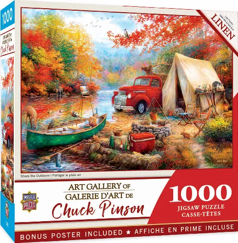 MasterPieces Art Gallery Jigsaw Puzzle - Share the Outdoors - 1000 Piece - Image 1