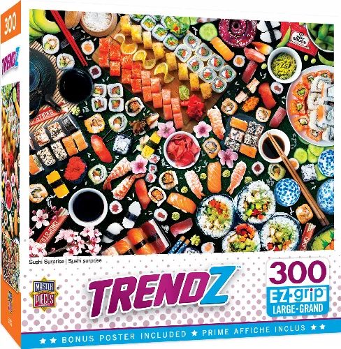 MasterPieces Trendz Jigsaw Puzzle - Sushi Surprise - 300 Piece - Image 1