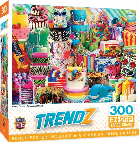 MasterPieces Trendz Jigsaw Puzzle - Fancy Cakes - 300 Piece - Image 1