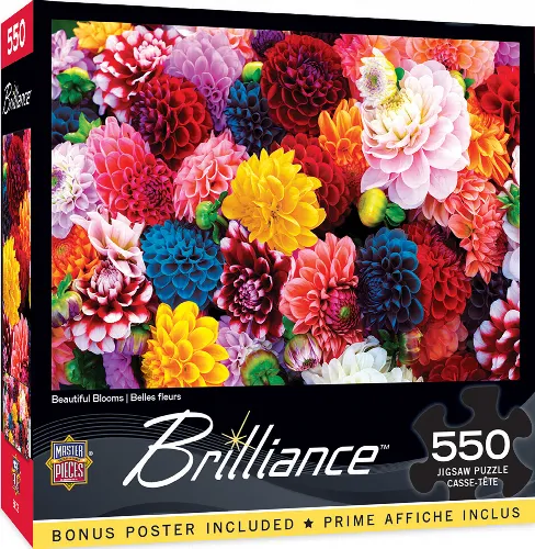 MasterPieces Brilliance Jigsaw Puzzle - Beautiful Blooms - 550 Piece - Image 1