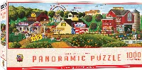 MasterPieces Licensed Panoramic Panoramic Jigsaw Puzzle - Apple Annie's Carnival By Art Poulin - 1000 Piece