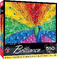 MasterPieces Brilliance Jigsaw Puzzle - Peacock Delight - 550 Piece
