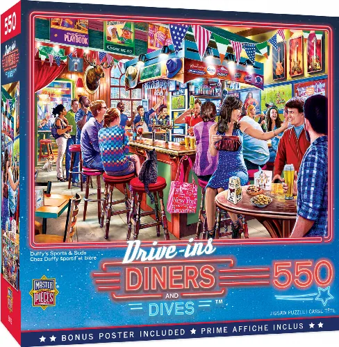 MasterPieces Drive-Ins, Diners and Dives Drive-Ins, Diners & Dives - Duffy's Sports & Suds - 550 Piece - Image 1