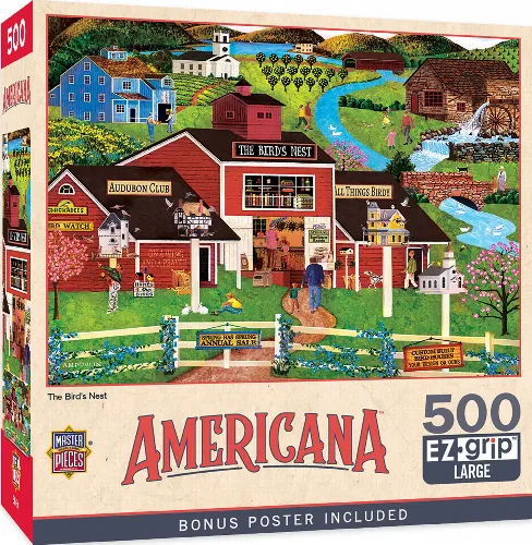 MasterPieces Americana Jigsaw Puzzle - The Birds Nest EZ Grip - 500 Piece - Image 1