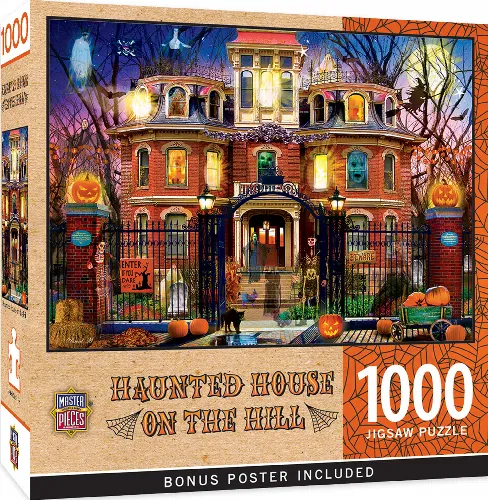 MasterPieces Halloween Jigsaw Puzzle - Haunted House on the Hill - 1000 Piece - Image 1