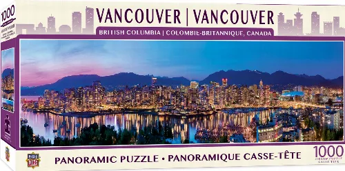 MasterPieces American Vista Panoramic Jigsaw Puzzle - Vancouver - 1000 Piece - Image 1