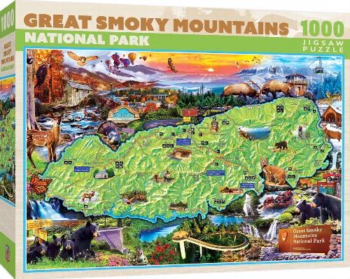 MasterPieces National Parks Jigsaw Puzzle - Great Smoky Mountains - 1000 Piece - Image 1