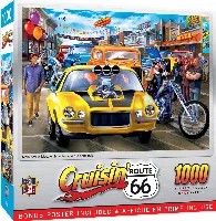 MasterPieces Cruisin' Route 66 Jigsaw Puzzle - Main Street Muscle - 1000 Piece