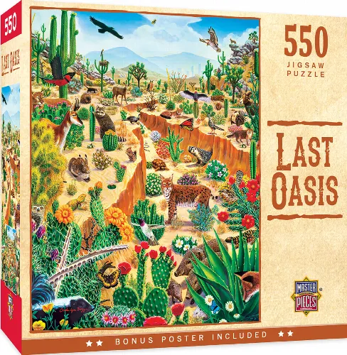 MasterPieces Tribal Spirit Jigsaw Puzzle - Last Oasis - 550 Piece - Image 1