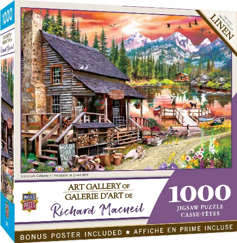 MasterPieces Art Gallery Jigsaw Puzzle - Grandpa's Getaway - 1000 Piece - Image 1