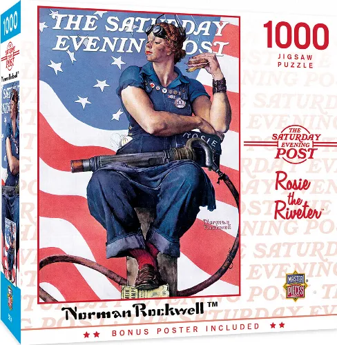 MasterPieces Saturday Evening Post Jigsaw Puzzle - Rosie the Riveter - 1000 Piece - Image 1