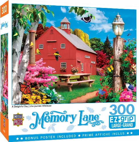 MasterPieces Memory Lane Jigsaw Puzzle - A Delightful Day By Alan Giana - 300 Piece - Image 1