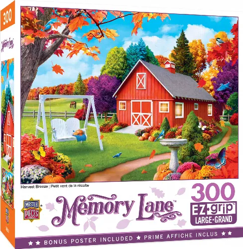 MasterPieces Memory Lane Jigsaw Puzzle - Harvest Breeze By Alan Giana - 300 Piece - Image 1