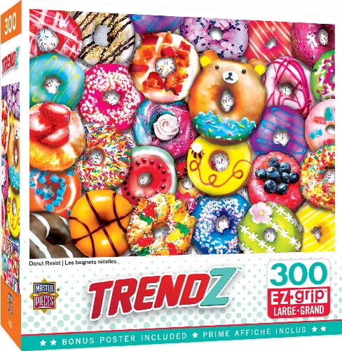 MasterPieces Trendz Jigsaw Puzzle - Donut Resist - 300 Piece - Image 1