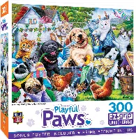 MasterPieces Playful Paws Jigsaw Puzzle - Washing Time - 300 Piece